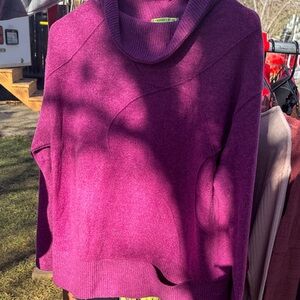Stylish Purple Cowl Neck Sweater